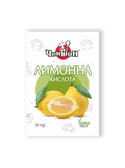 Лимонна кислота Чемпіон, 20 г